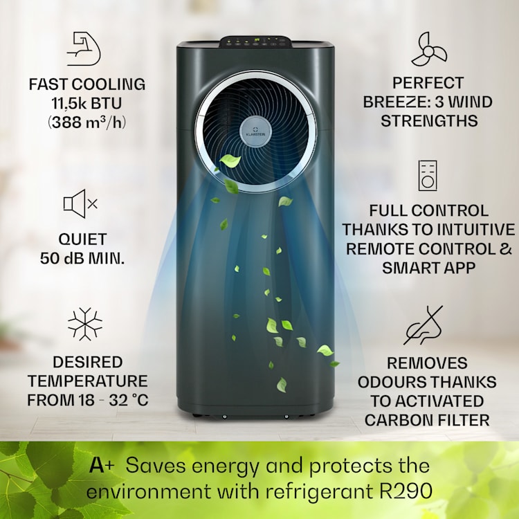 Kraftwerk Eco Smart 11 Air Conditioner 3-in-1 11,500 BTU App Control Remote Control 11.500 BTU | Anthracite