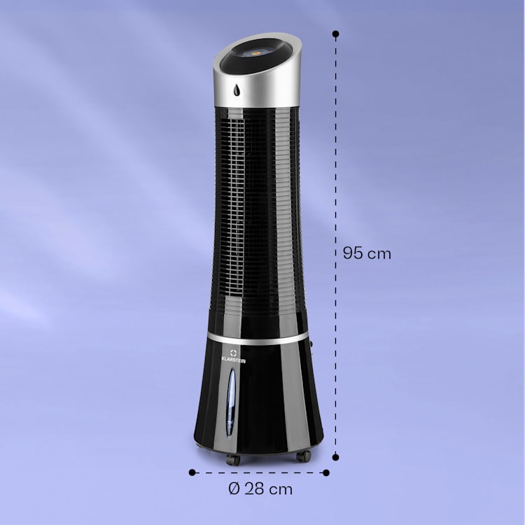Skyscraper Ice Smart, 4-in-1, Răcitor de aer și ventilator, WiFi, 210m³/h, telecomandă de la distanță Negru