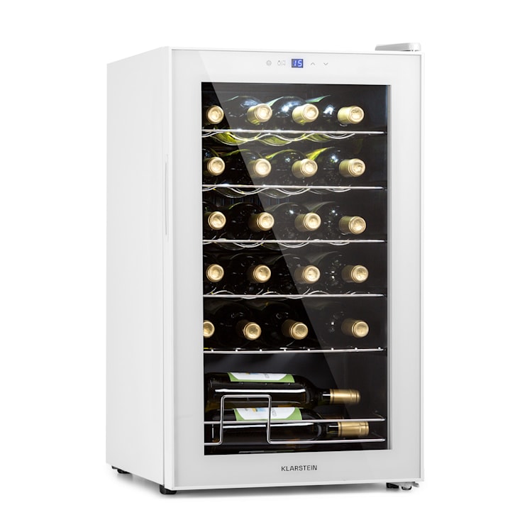 Shiraz 24 Uno Weinkühlschrank 63l 24Fl Touch-Bedienfeld 5-18°C 67 Liter / 24 Flaschen | Weiß