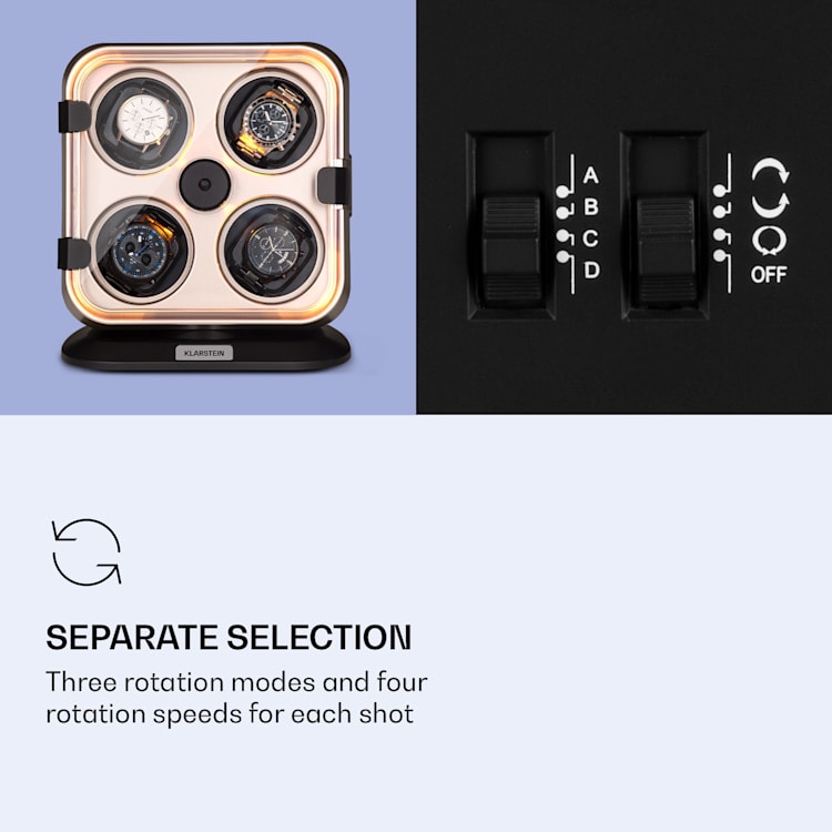 Clover watch winder 4 holders strap 15 20 cm (L) / up to 2.9 cm