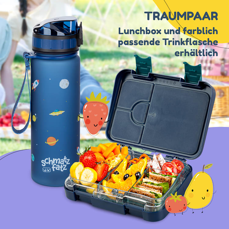 junior Lunchbox 6 Fächer 21,3 x 15 x 4,5 cm (BxHxT) BPA-frei Navy Space