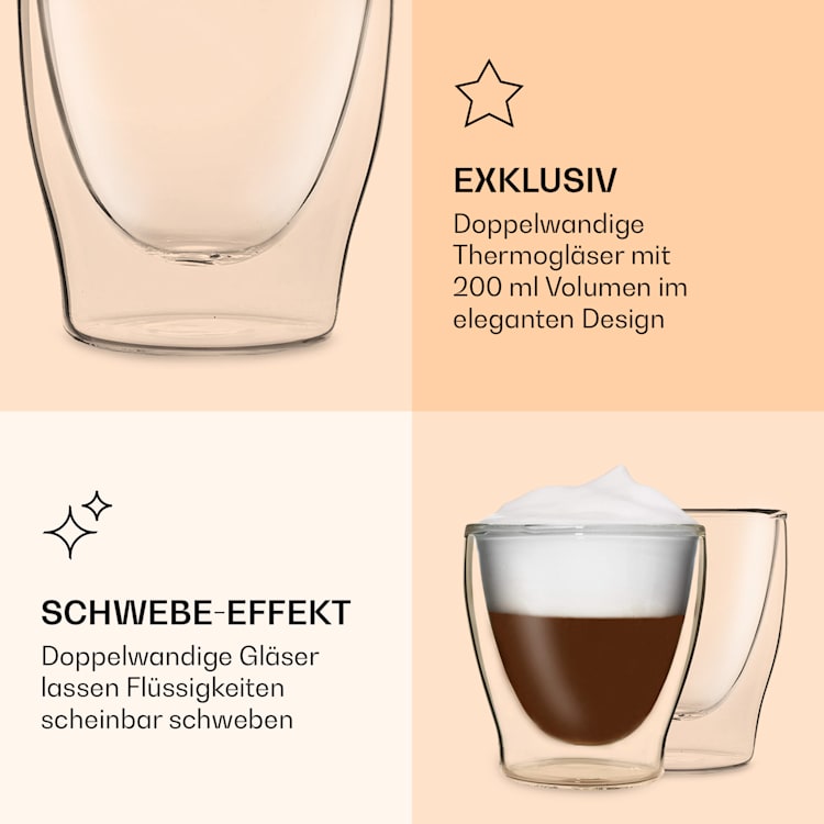 DUOS Gläser 4X 200ml 4er-Set