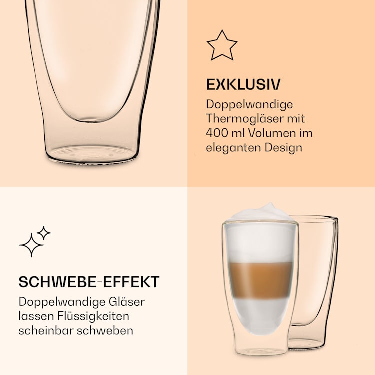 DUOS Gläser 4X 400ml 4er-Set