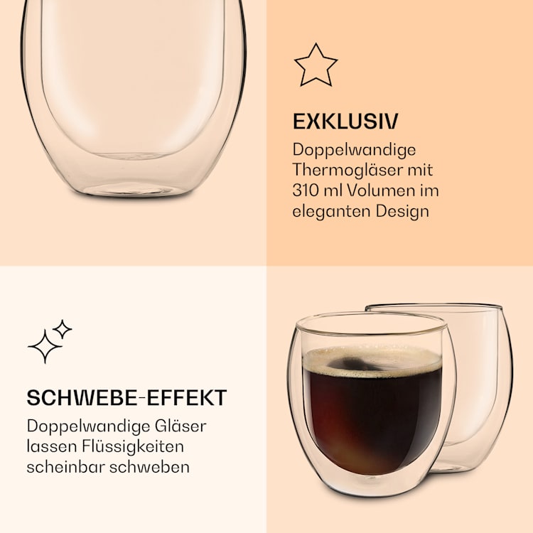 DUOS Gläser 4X 310ml Jumbo 4er-Set