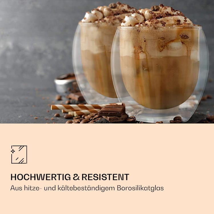 DUOS Gläser 2x (310ml, 410ml) + 4 Löffel 2er-Set