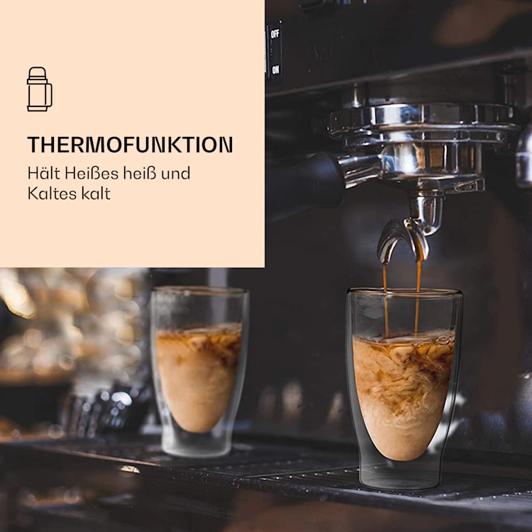 DUOS Gläser 6x 400ml + 6x Löffel 6er-Set
