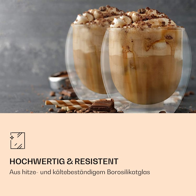 DUOS Gläser 6x 310ml Jumbo + 6x Löffel 6er-Set