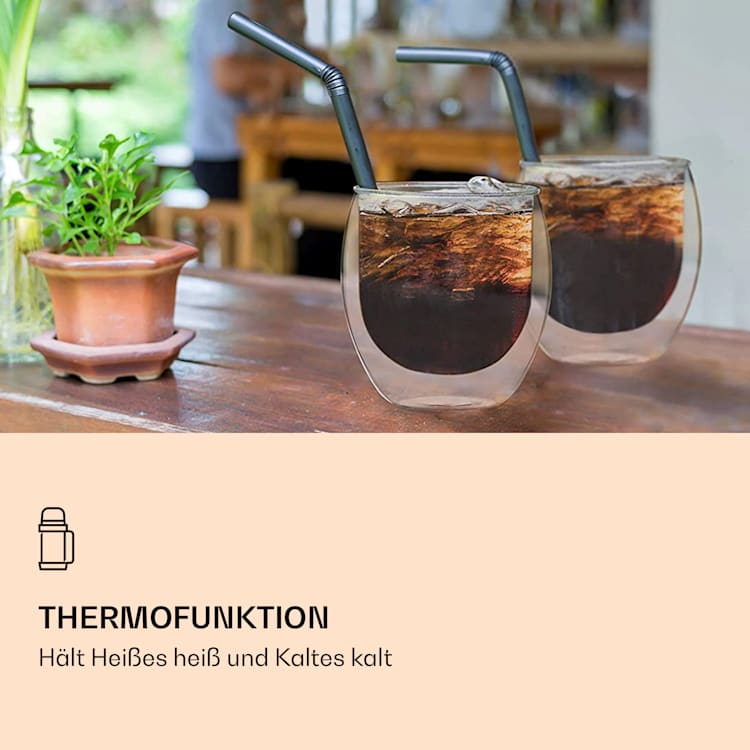 DUOS Gläser 2x80ml + 2x Löffel 2er-Set