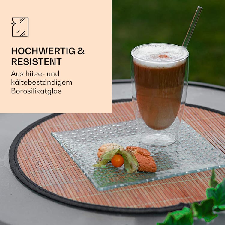 DUOS Gläser 2x400ml + 2x Löffel 2er-Set