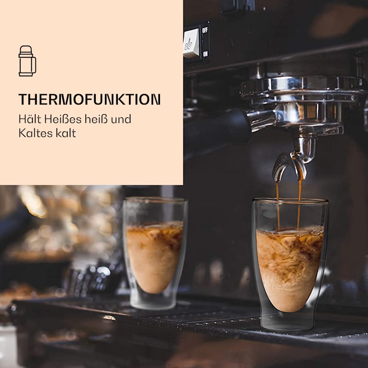 DUOS Gläser 2x400ml + 2x Löffel 2er-Set
