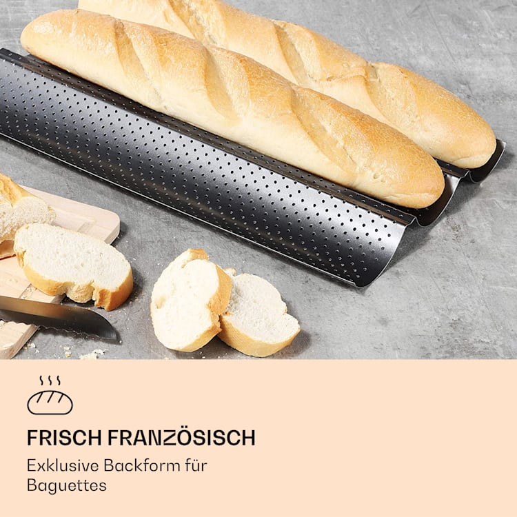 Feelino Baguettblech 3 Mulden 3 Mulden