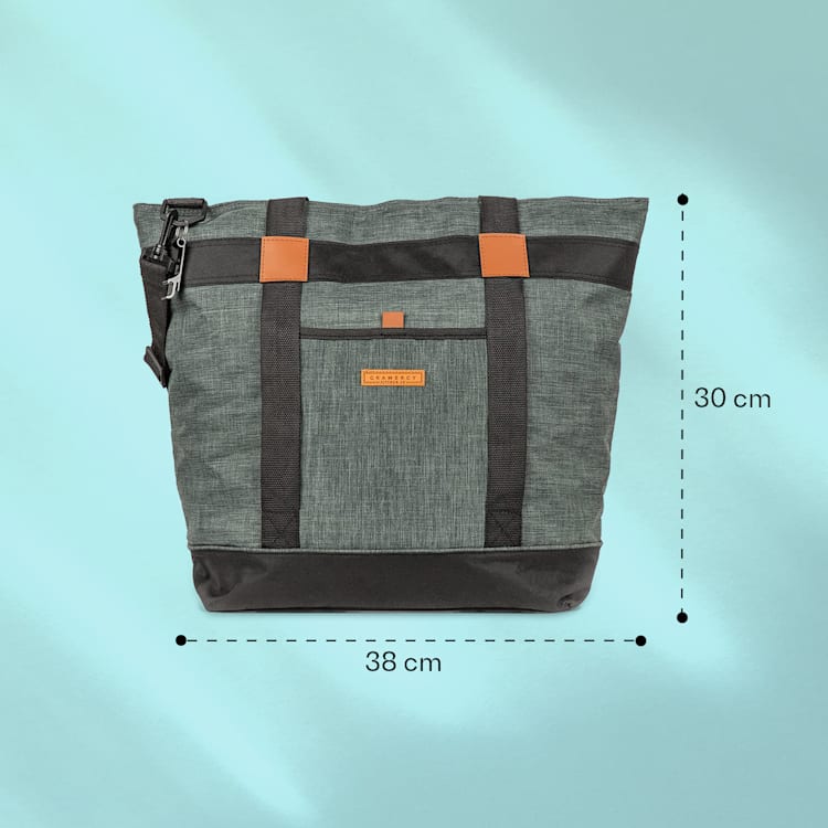 Kühltasche 38 Liter isoliert auslaufsicher 3 Tragemöglichkeiten Schwarz