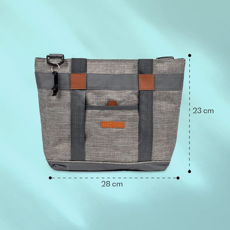 Kühltasche 19 Liter isoliert auslaufsicher 3 Tragemöglichkeiten Grau
