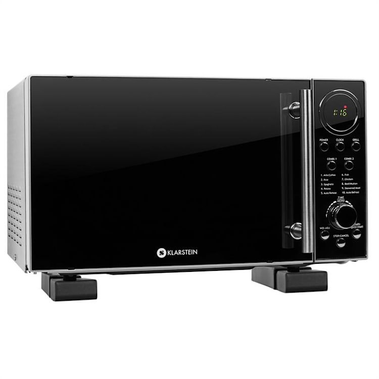 mikrohullámú sütő szett, 1 x Klarstein Luminance Prime mikrohullámú sütő 700 W + 1 x tartó konzollal | 20 Ltr