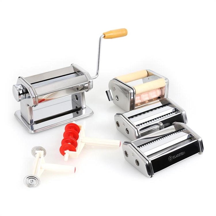 Pasta Set Siena Pasta Maker Stainless Steel & Verona Pasta Dryer Silver