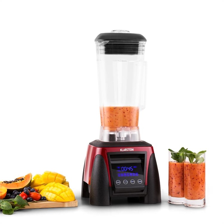 Herakles 8G Standmixer Rot mit Cover 1800W 2,4 PS 2 Liter BPA-frei Rot
