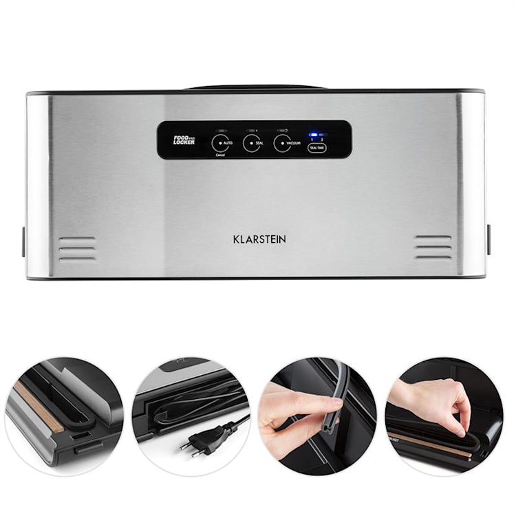 Klarstein Tastemaker + Foodlocker Pro, sada na vakuové vaření (sous-vide), elektrický hrnec + vakuovačka, 550 W / 6 l, 0,8 bar