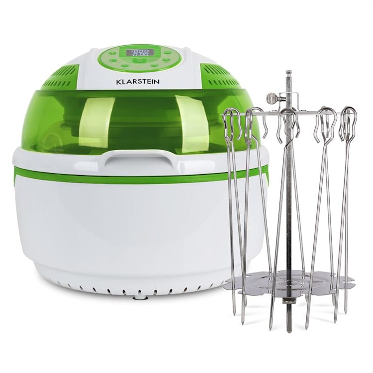 VitAir Groene Bundel Set | 1400W heteluchtfriteuse 9L | draaispiesrotor