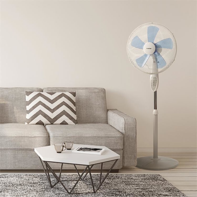 Summerjam Standventilator 2er-Set Standlüfter 50W 3 Stufen weiß