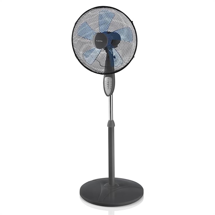 Summerjam Standventilator 2er-Set Standlüfter 50W 3 Stufen grau