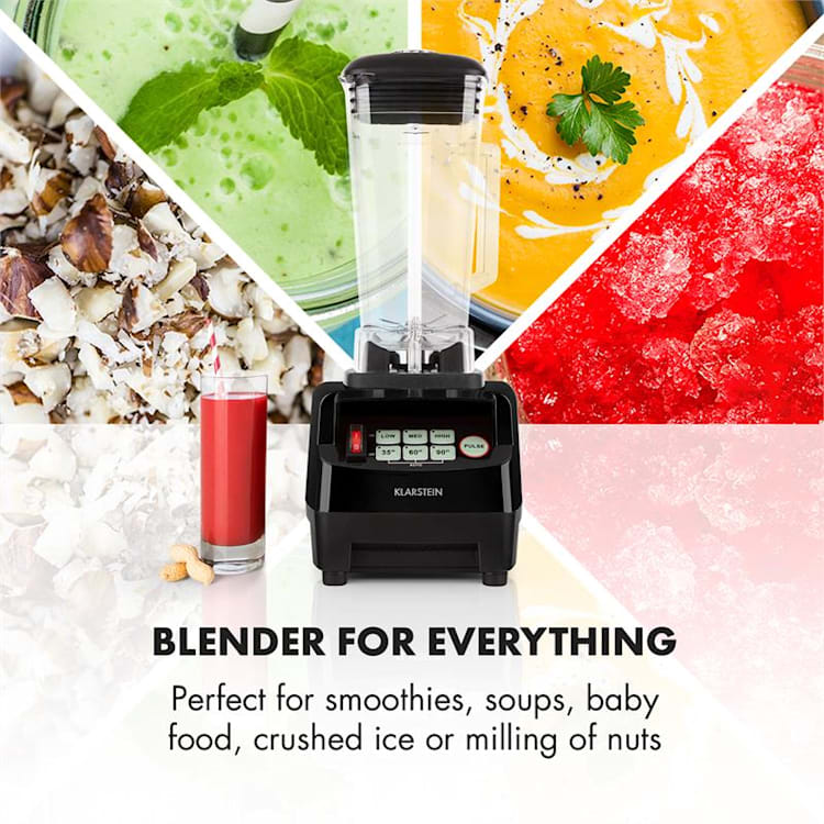 Herakles 5G Kitano Power Blender black Knife Set 1500W BPA-free 2l / 7 Knives