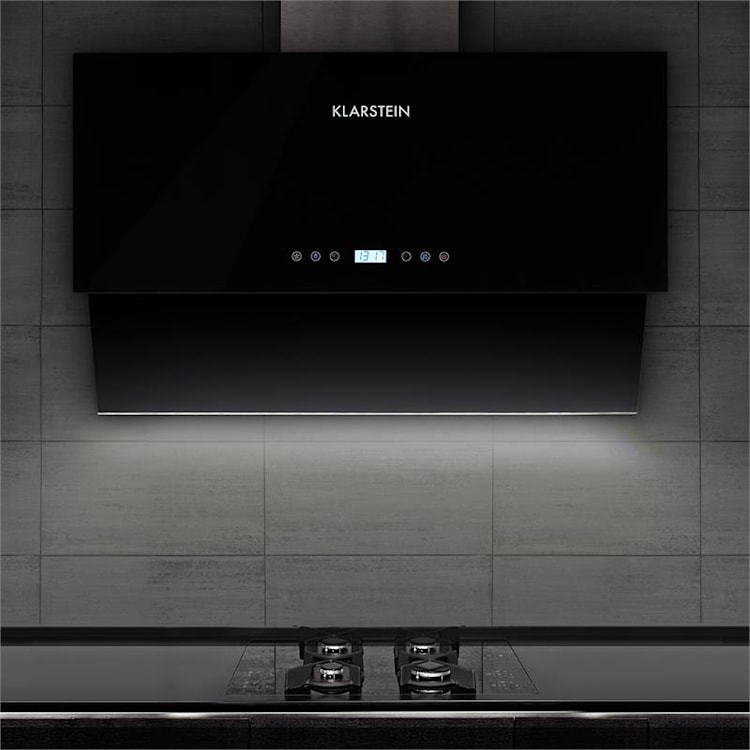 Aurea VII Dunstabzugshaube Umluftset 90cm Aktivkohlefilter schwarz 90 cm | Schwarz