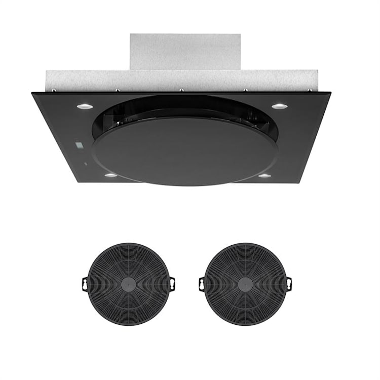 Secret Service Umluftset 110cm 800m³/h Aktivkohlefilter schwarz Schwarz
