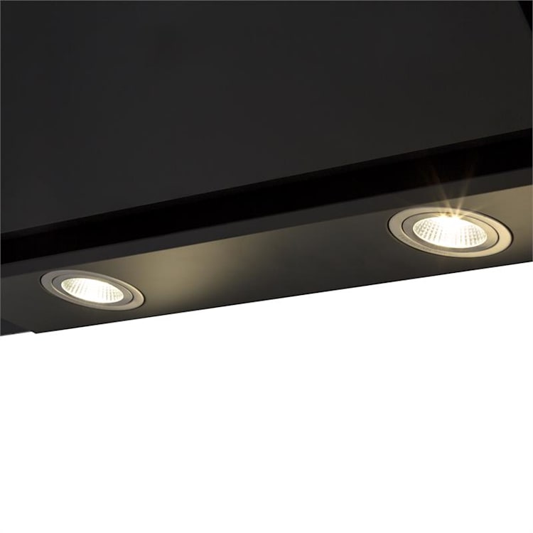 Zola Dunstabzugshaube Umluftset 90cm 635m³/h Aktivkohlefilter schwarz Schwarz
