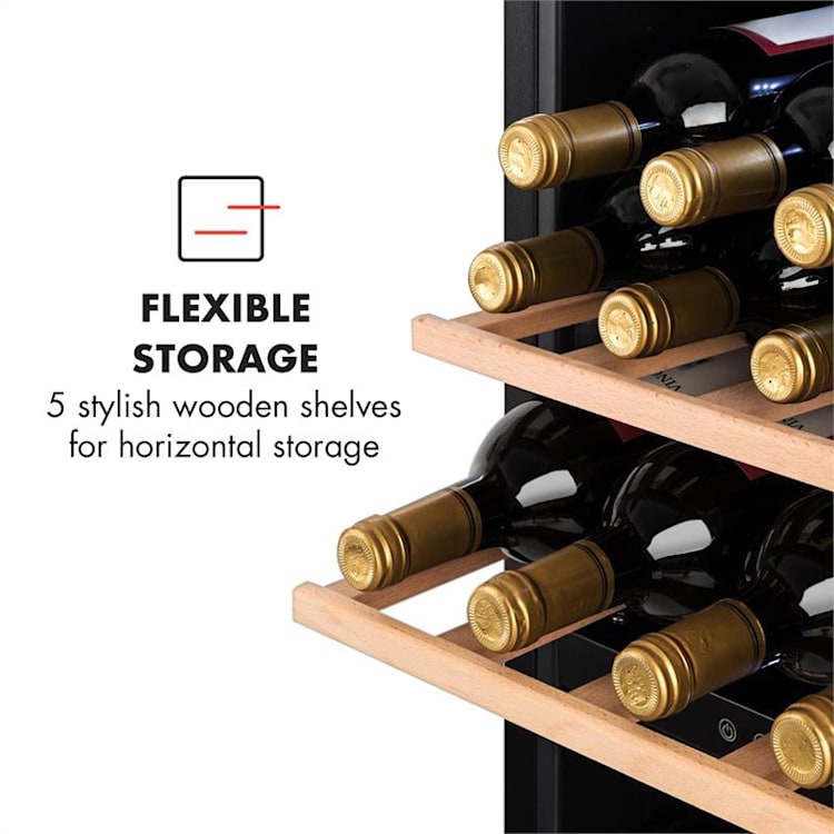 Barossa 102 Duo Wine Fridge Set 2 Zones 102 Bottles Wine Glass Shelf