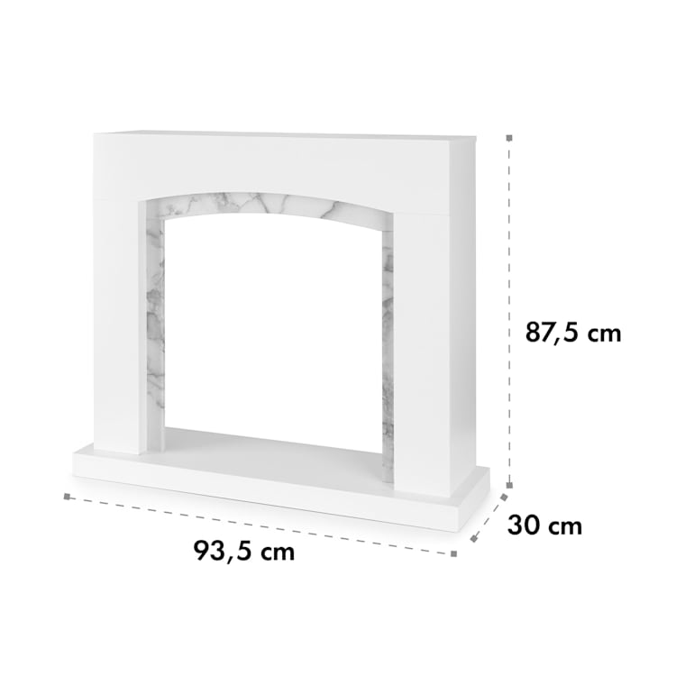 Studio Frame II Kamingehäuse + Kamini FX Kamineinsatz 2000W MDF modernes Design mit Kamineinsatz mit Heizfunktion