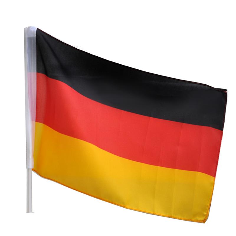 Electronic-Star Steag Cupa Mondială 2018 Steag auto Germania Negru Roșu Auriu Fotbal Steag Lungime băț 41,5cm