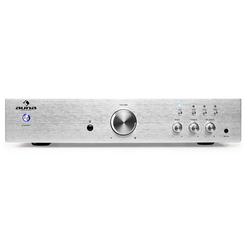 Auna AV2-CD508 Hi-Fi Stereo Amplifier 600W Stainless Steel