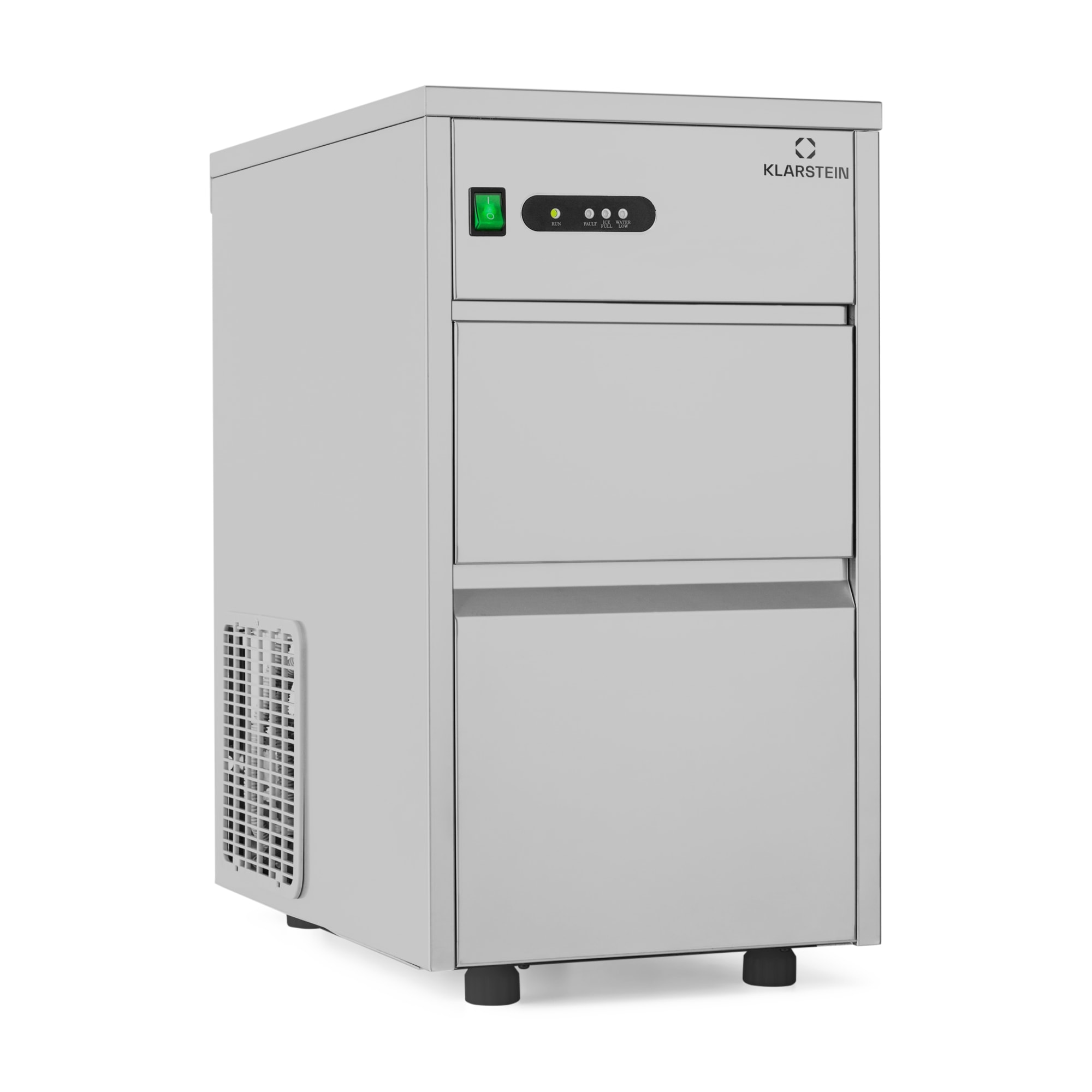 Klarstein Industrie mașină de gheață 145W 20 kg / zi din oțel inoxidabil
