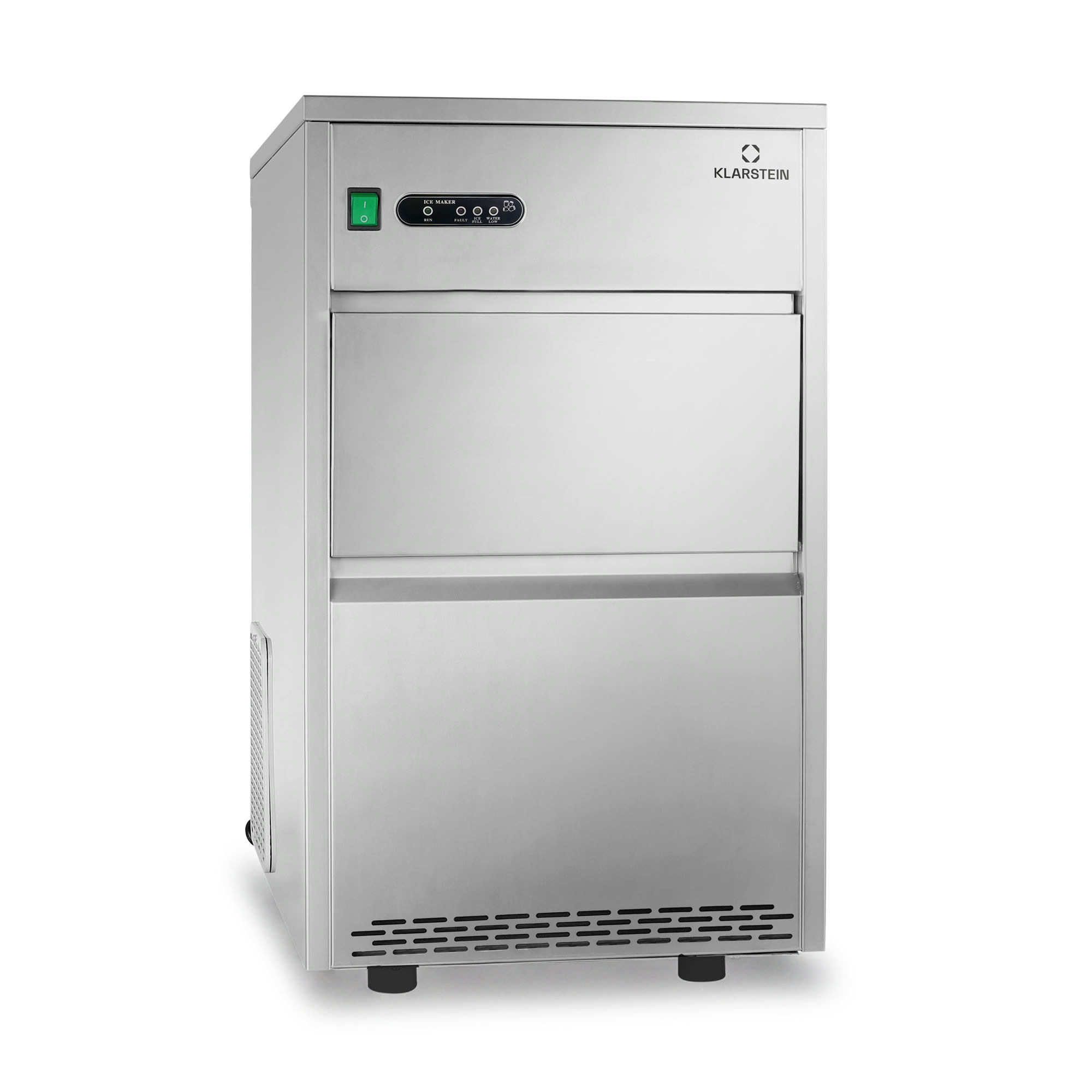 Klarstein industrie mașină de gheață 160W 25 kg / zi din oțel inoxidabil