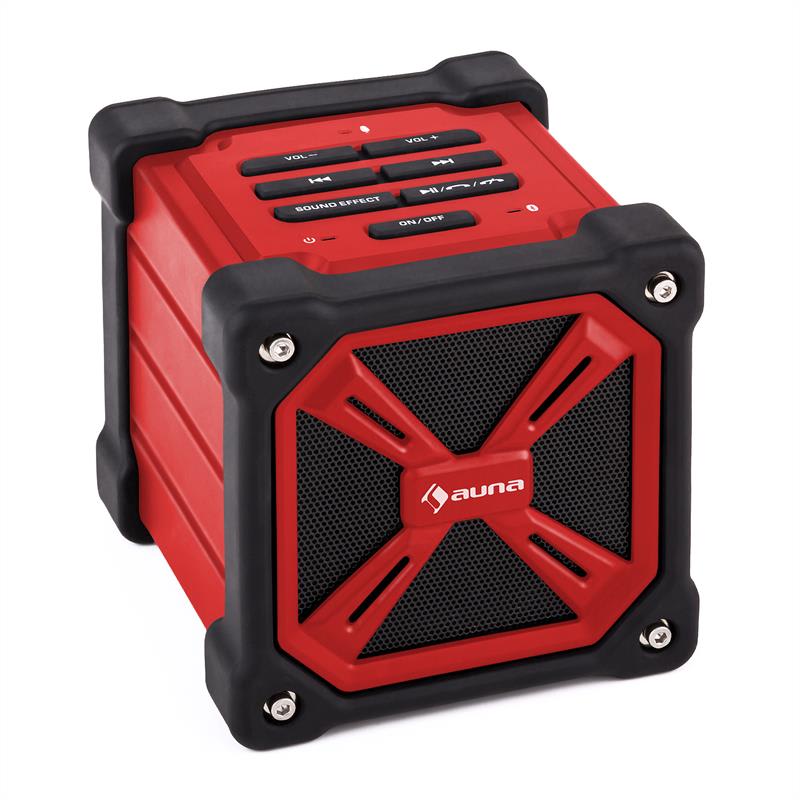 Auna TRK-861 Bluetooth-Lautsprecher mobil Akku Outdoor rot MG-TRK-861-BT-RD