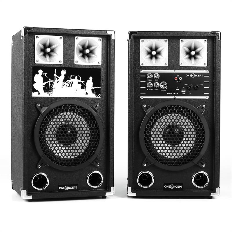 Fotografie produktu: OneConcept BSX-8A, 45 W, USB, microSD, AUX, MIC, PA reproduk