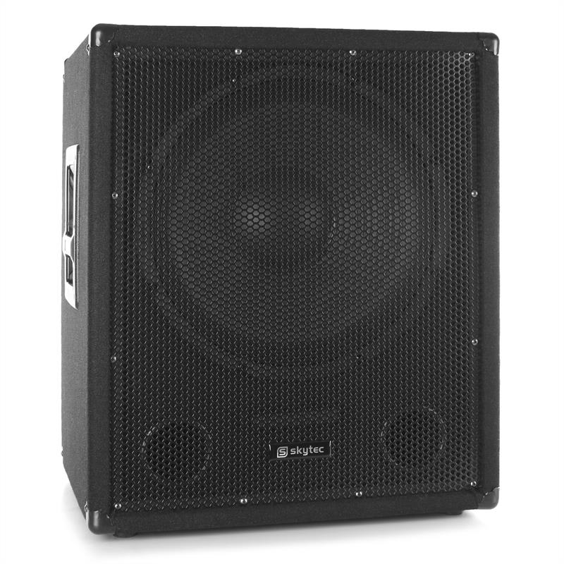 Skytec SMWBA15, aktív PA subwoofer, bi-amp, AUX, MIC akciós termékkép 1