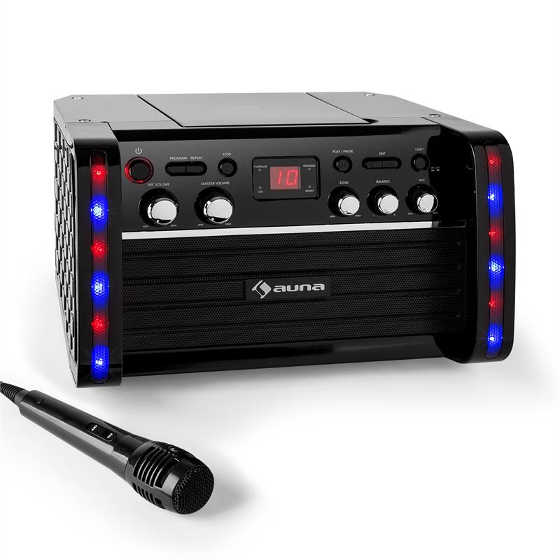 DiscoFever Karaoke-Anlage CD-/CD+G-Player iPad-Halterung