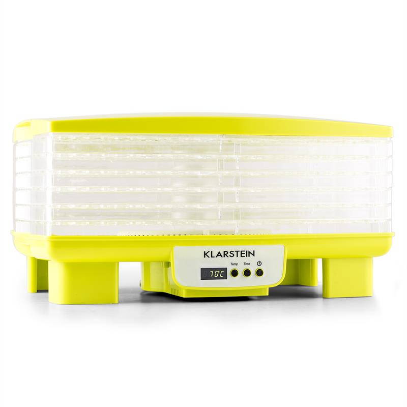 Klarstein Bananarama Fruit Dryer Green 550W Dryer Dehydrator 6 Levels