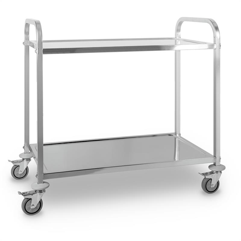 The Great Gatsby Servierwagen 2 Böden Edelstahl Vollgummirollen