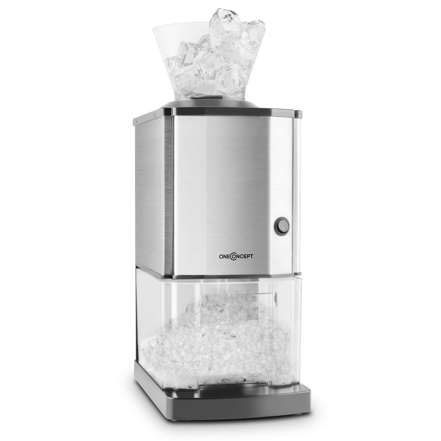 OneConcept Icebreaker Ice Crusher 15 kg / h găleată din oțel inoxidabil pentrugheață 35L