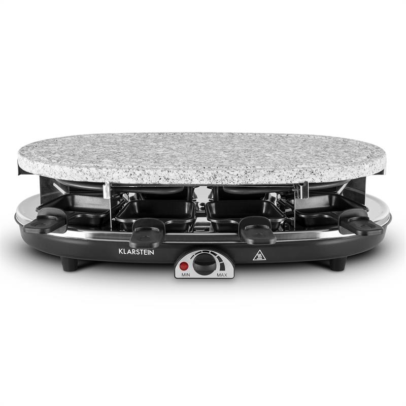 Klarstein Steaklette Raclette Grill 1500W Granite Natural Stone Plate 8 People