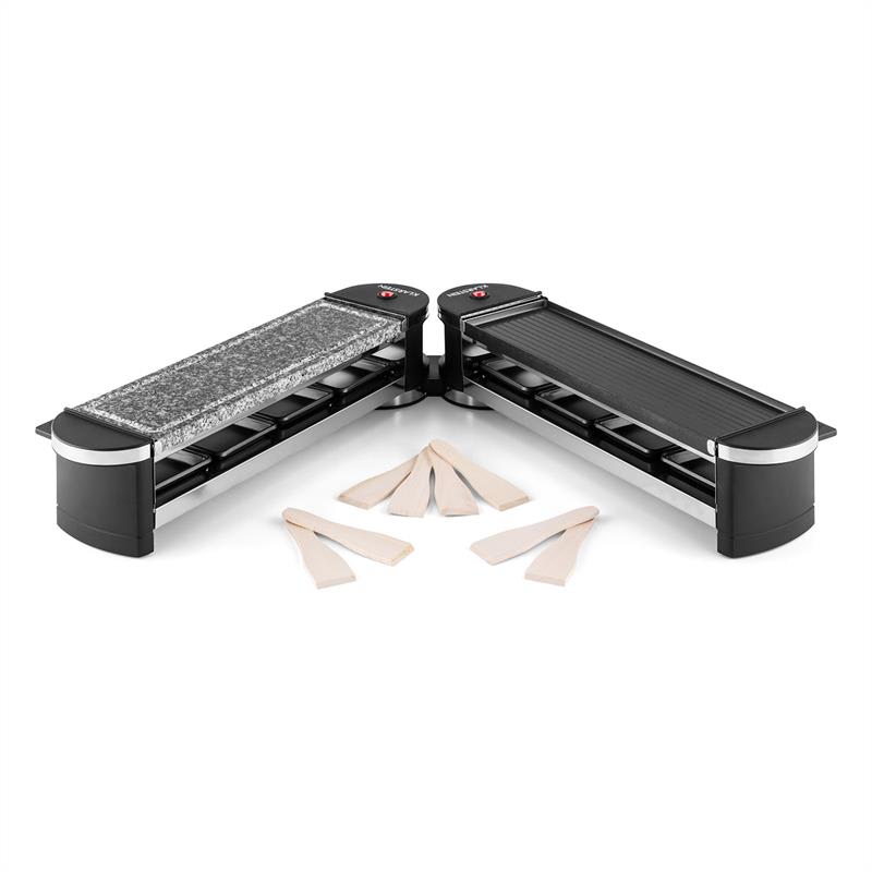 Klarstein Tenderloin 50/50 Raclette Grill 1200W 8 Persons Natural Stone