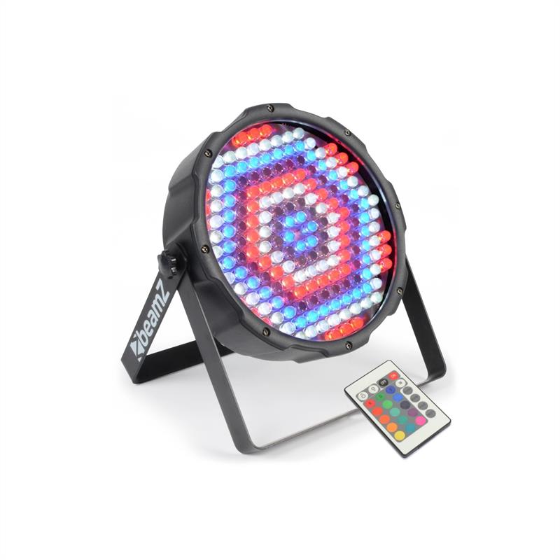 FlatPAR 186 x 10mm PAR-Strahler RGBW LED DMX IR inkl. Fernbedienung