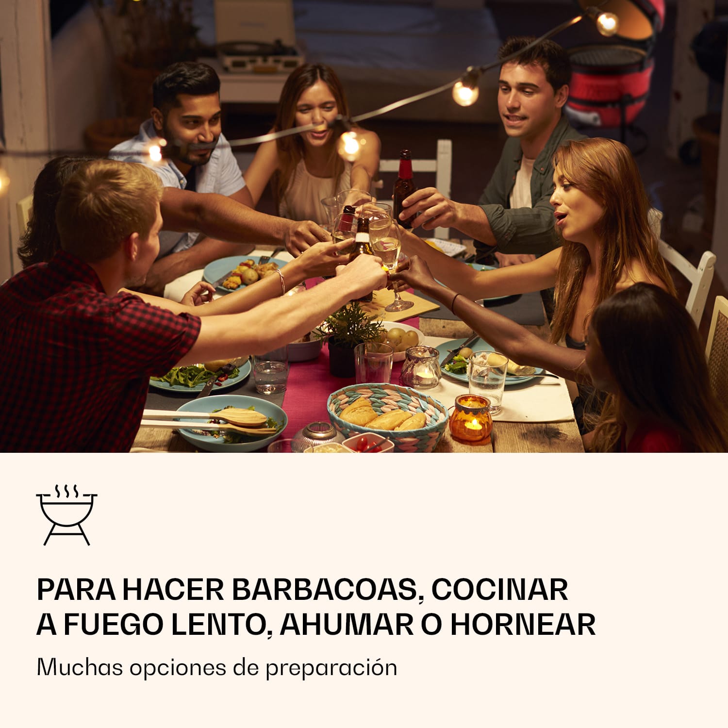 Klarstein Princesize Parrilla Kamado Parrilla de cerámica Parrilla de acero inoxidable Ahumador BBQ Roja