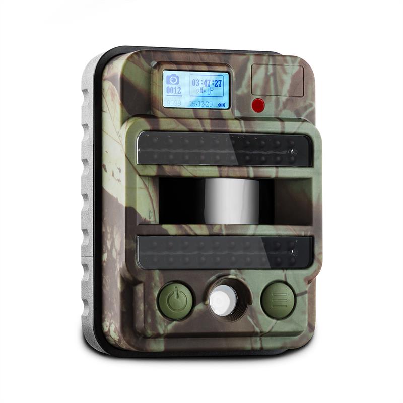 DURAMAXX GRIZZLY MAX PIR Przyrodniczy aparat do fotografowania zwierząt Pułapka fotograficzna 40 Black LED 8 MP HD USB SD 100°