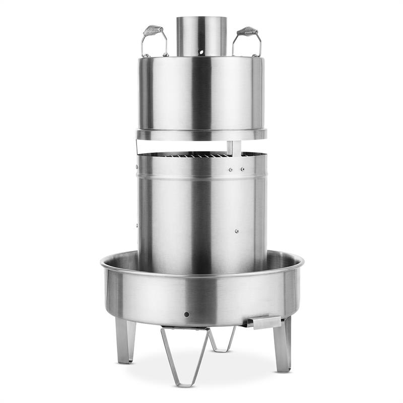 Feuertaufe BBQ-Grill Smoker Konvektionsgrill SS 201 Edelstahl