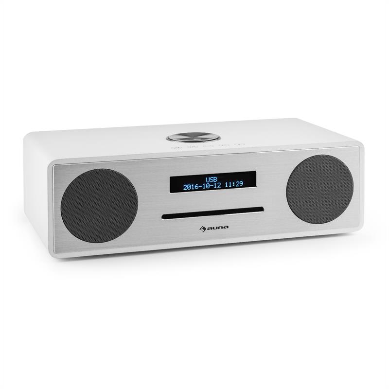 Stanford DAB-CD-Radio DAB+ Bluetooth USB MP3 AUX UKW weiß