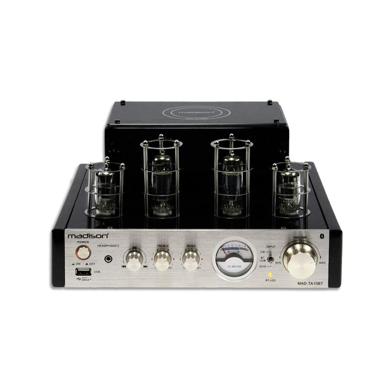 MAD-TA10BT Röhrenverstärker 2x25W RMS Bluetooth USB Line