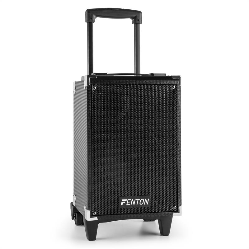 Fotografie produktu: Fenton ST050, mobilní PA systém, bluetooth, USB, microSD, MP3, AUX, VHF, akumulátor